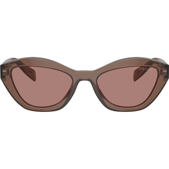 Prada PRA02SF - Brown Transparent/Light Brown Lenses