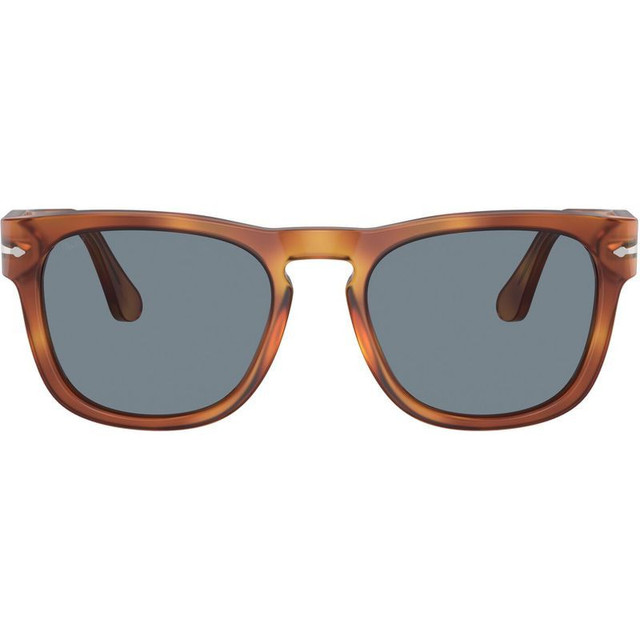 Persol Elio PO3333S - Terra Di Siena/Light Blue Glass Lenses 54 Eye Size