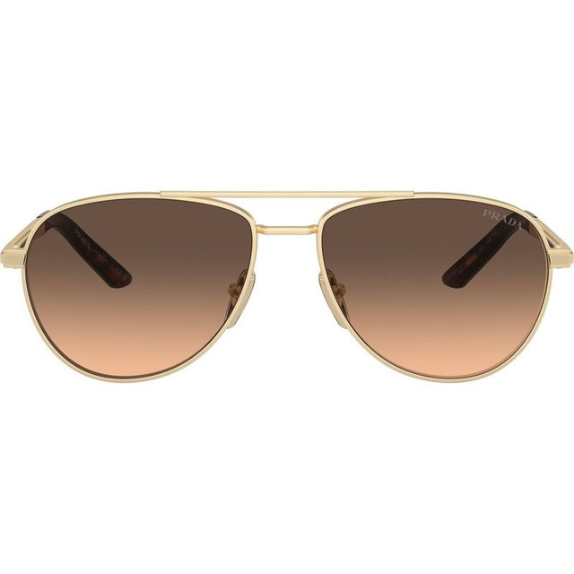 Prada PRA54S - Matte Pale Gold/Brown Gradient Lenses