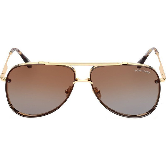 Leon FT1071 - Shiny Deep Gold/Brown Gradient Lenses