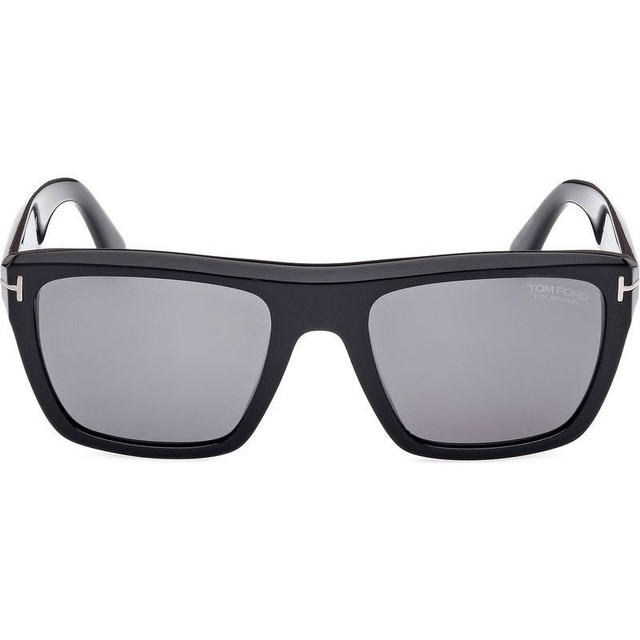 Tom Ford Alberto FT1077N - Shiny Black/Smoke Polarised Lenses