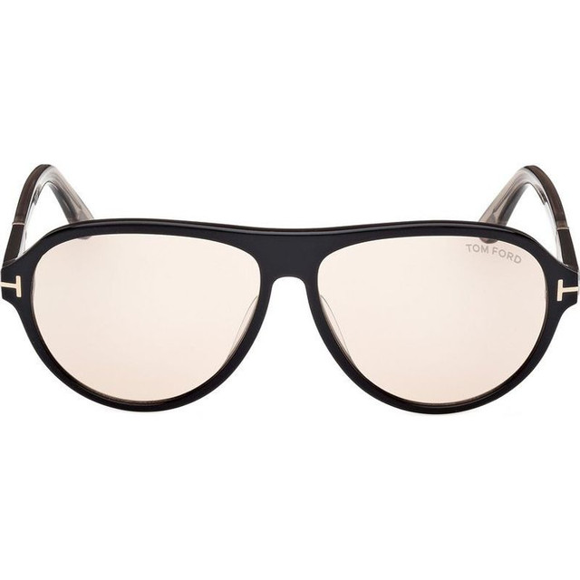 Quincy FT0180 - Shiny Black/Brown Photochromic Lenses