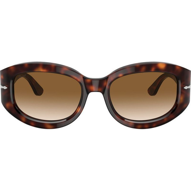 Persol PO3335S - Havana/Brown Clear Gradient Glass Lenses