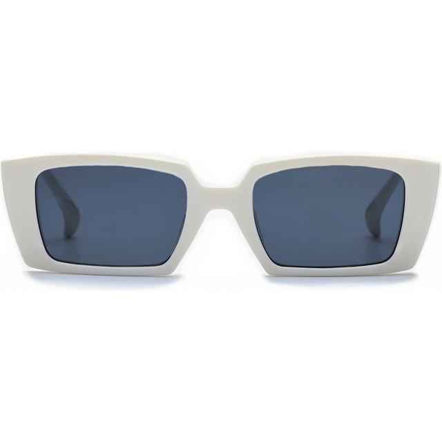 Frankie - Cream/Navy Blue Lenses