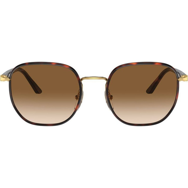 PO1015SJ - Gold Havana/Brown Gradient Glass Lenses 54 Eye Size