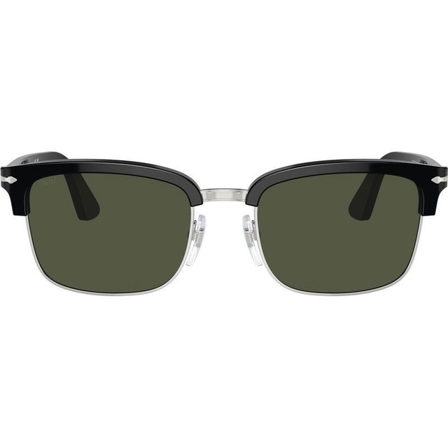 Persol PO3327S - Black/Green Glass Lenses 54 Eye Size