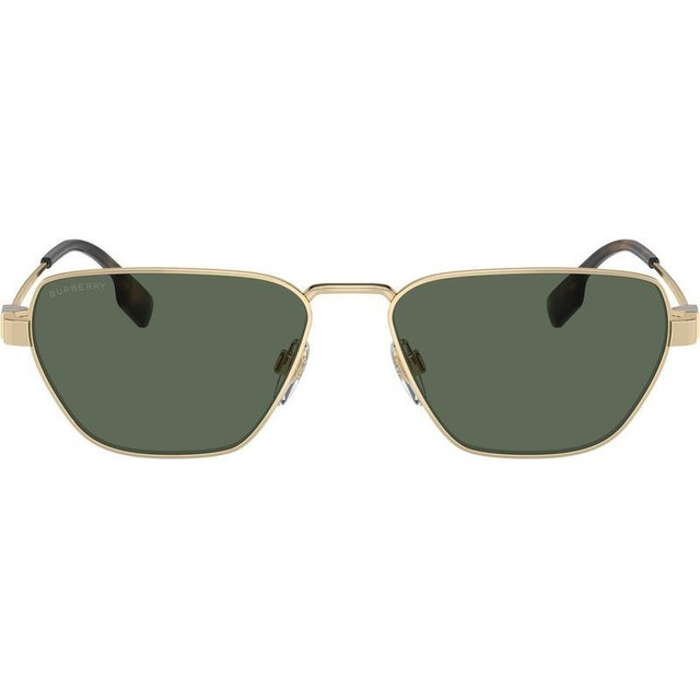 Burberry BE3146 - Light Gold/Dark Green Lenses