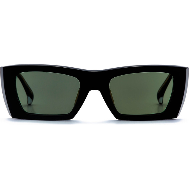 AM Eyewear Tes - Black/Brit Green Lenses