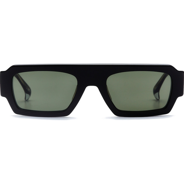 AM Eyewear Howie - Black/Brit Green Lenses