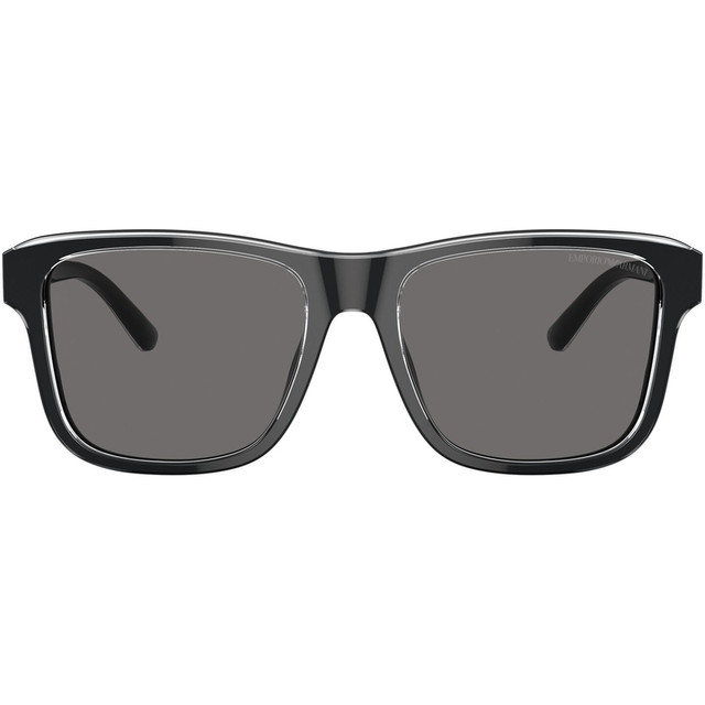 EA4208 - Shiny Black and Top Crystal/Dark Grey Polarised Lenses