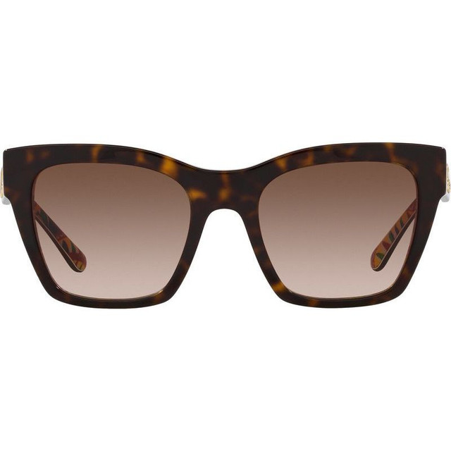 DG4384 - Havana on White Barrow/Brown Gradient Lenses