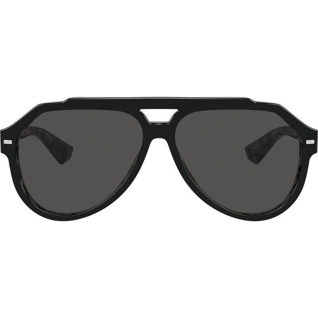 Dolce & Gabbana DG4452F - Black on Grey Havana/Dark Grey Lenses