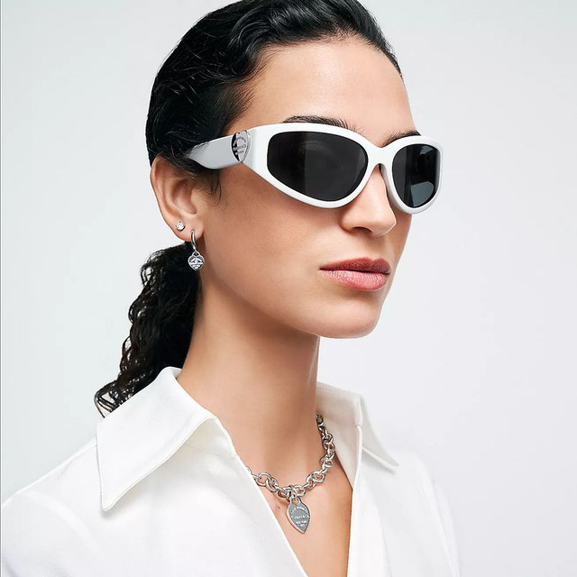 Tiffany & Co. TF4217 - Bright White/Dark Grey Lenses