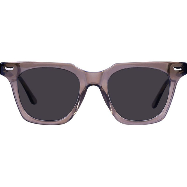 Prisoner II - Transparent Mocha with Gold Metal Trim/Black Polarised Lenses