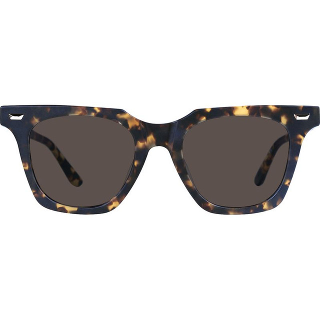 Valley Eyewear Prisoner II - Matte Clear Tort with 24k Gold Metal Trim/Brown Polarised Lenses