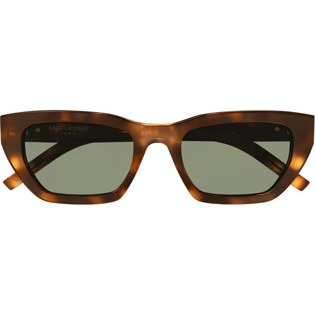 Saint Laurent SLM127F - Havana/Green Lenses