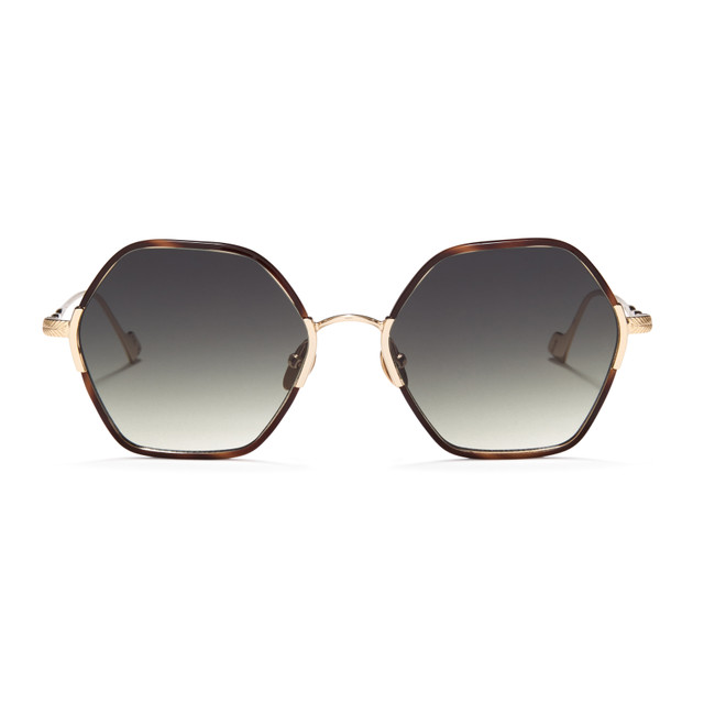 Yanni II - Brown Havana/Green Gradient Lenses