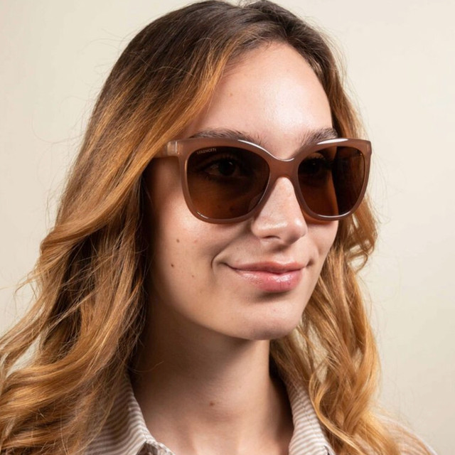 Agata - Shiny Espresso/Drivers Gradient Polarised Photochromic Glass Lenses