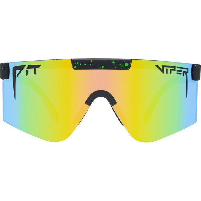 Pit Viper The 2000s - Monster Bull Black and Green Splatter/Orange Yellow Mirror Lenses