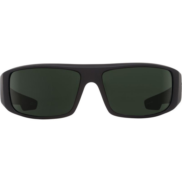 Logan - Soft Matte Black/Happy Grey Green Lenses