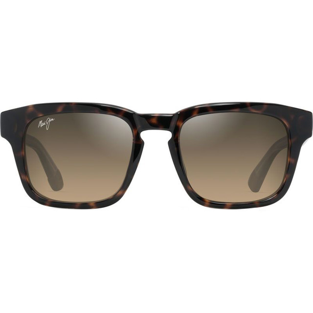 Maluhia - Shiny Dark Havana and Transparent Yellow/HCL Bronze Polarised Glass Lenses