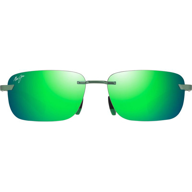 Maui Jim Lanakila - Matte Transparent Green/Maui Green Polarised Lenses