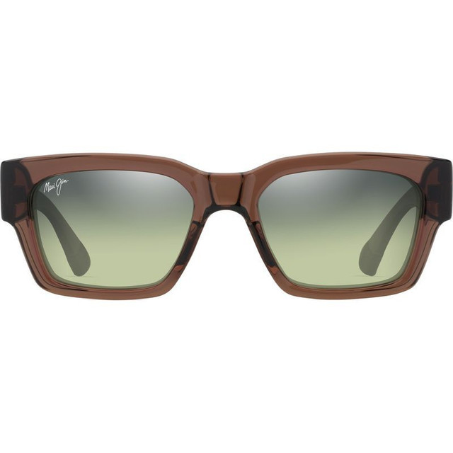 Maui Jim Kenui - Shiny Transparent Light Brown/Maui HT Polarised Glass Lenses