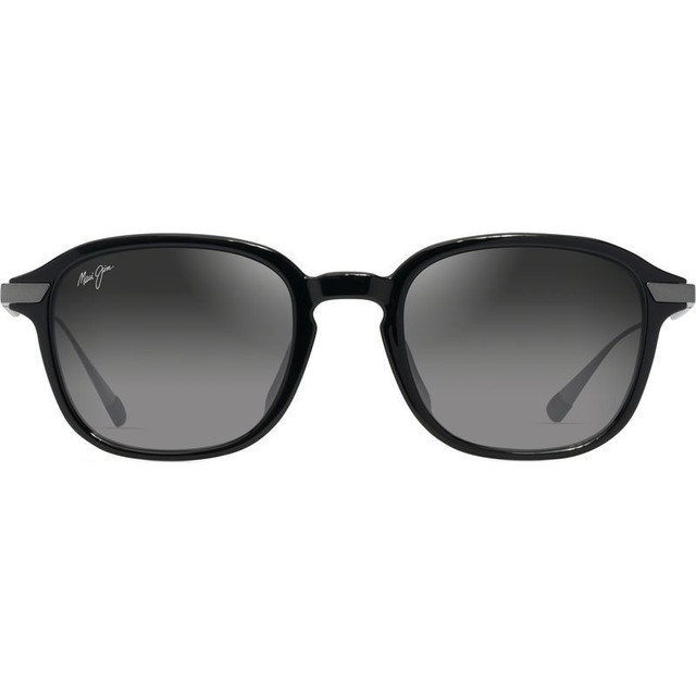 Maui Jim Ka'ouo Alt Fit - Shiny Black and Gunmetal/Neutral Grey Polarised Lenses