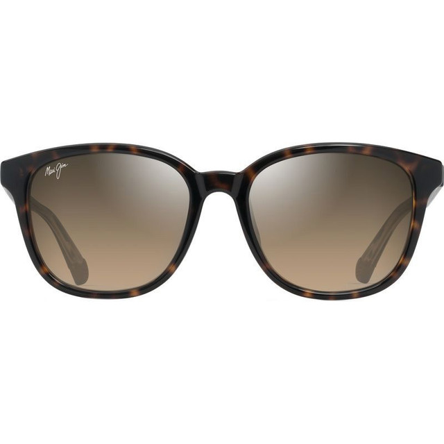 Maui Jim Ku'ikahi Alt Fit - Shiny Dark Havana and Transparent Yellow/HCL Bronze Polarised Glass Lenses