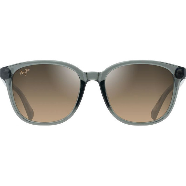 Ku'ikahi Alt Fit - Shiny Dark Transparent Grey/HCL Bronze Polarised Glass Lenses