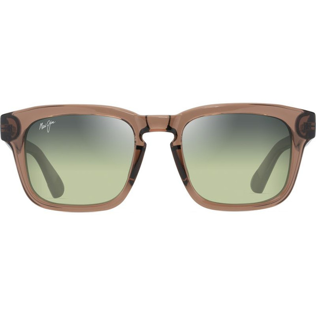 Maluhia - Shiny Transparent Light Brown/Maui HT Polarised Glass Lenses