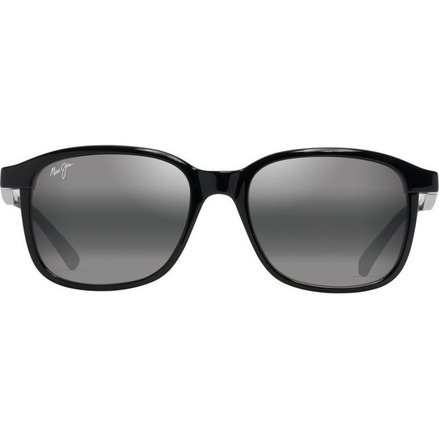 Makuahine Alt Fit - Shiny Black/Neutral Grey Polarised Glass Lenses