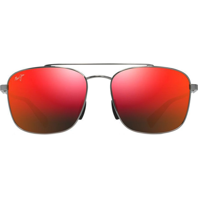 Piwai Alt Fit - Shiny Light Ruthenium/Hawaii Lava Mirror Polarised Lenses