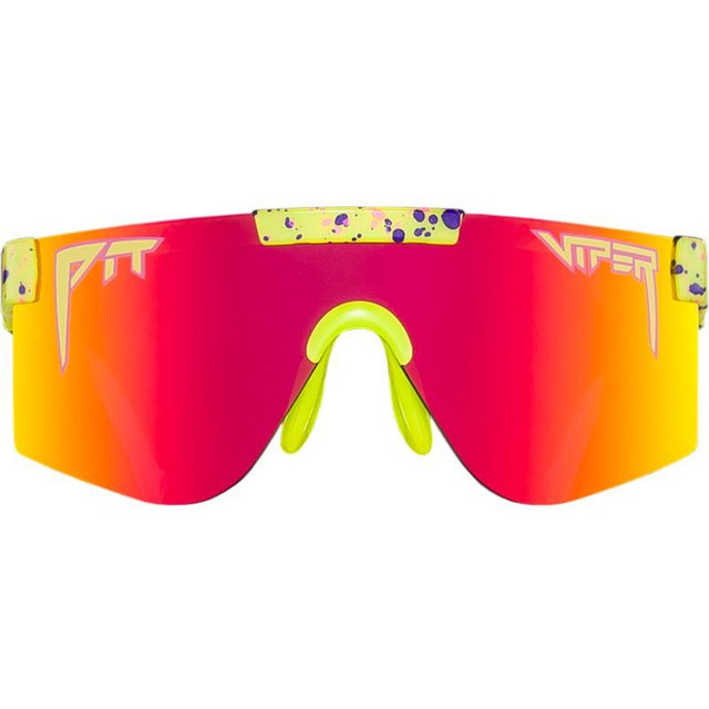 The Pit Viper XS - 1993 Yellow and Red Splatter/Orange Yellow Mirror Lenses