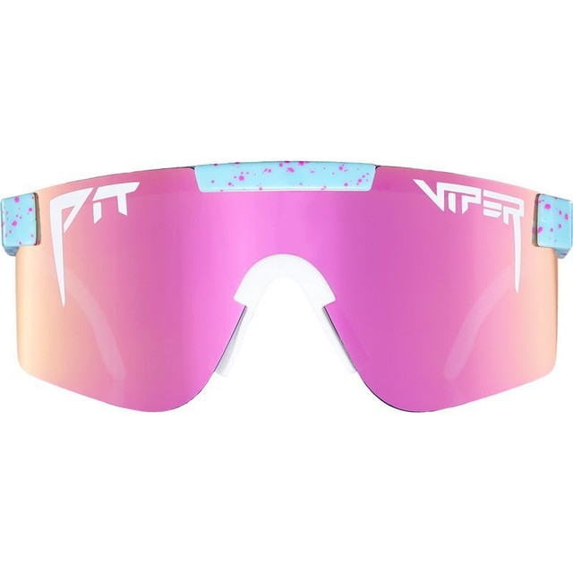 Pit Viper The Single Wides - Gobby Light Blue/Pink Mirror Polarised Lenses