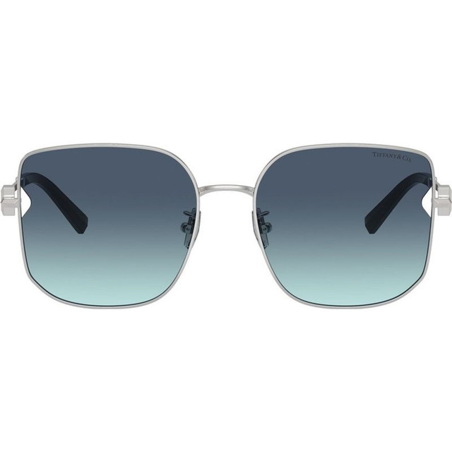 Tiffany & Co. TF3105D - Silver/Azure Gradient Blue Lenses