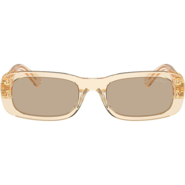 Miu Miu MU08ZS - Sand Transparent/Dark Brown Lenses