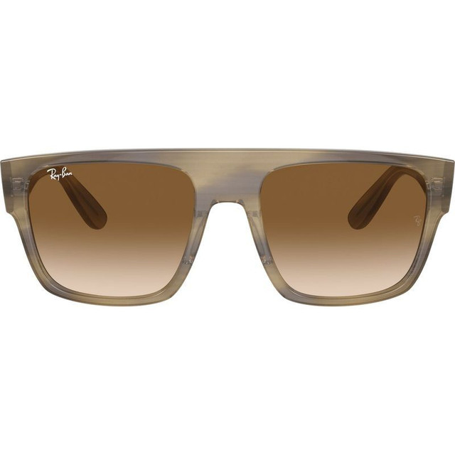 Drifter RB0360S - Striped Green/Brown Clear Gradient Glass Lenses