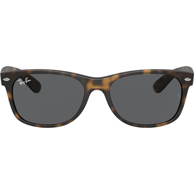 Ray-Ban New Wayfarer Classic RB2132 - New Wayfarer Classic RB2132 Rubber Havana/Dark Grey Glass Lenses 58 Eye Size