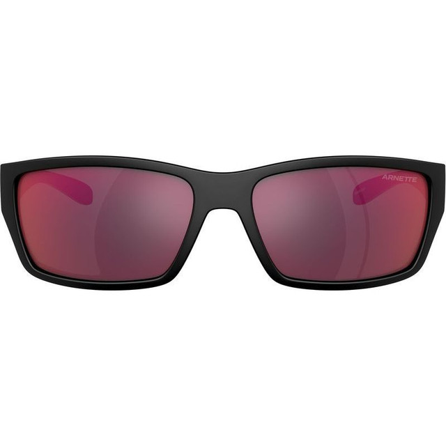 Arnette Frambuesa AN4336 - Shiny Matte Black and Red/Orange Yellow Mirror Lenses