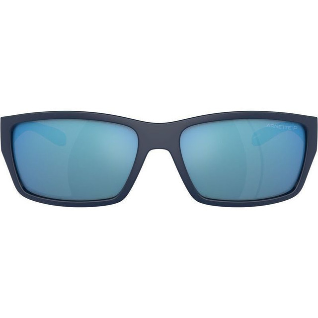 Frambuesa AN4336 - Shiny Matte Dark Blue and Light Blue/Water Mirror Polarised Lenses