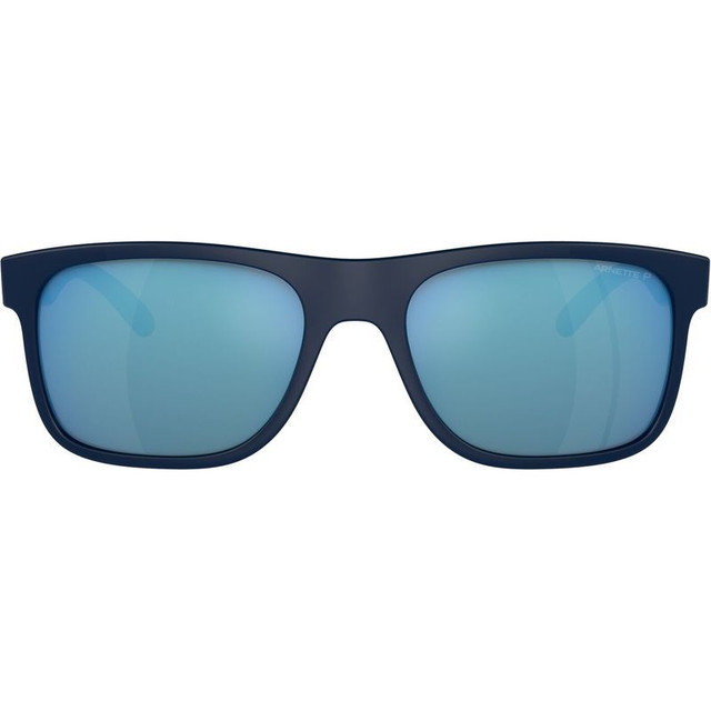 Arnette Khim AN4341 - Shiny Matte Dark Blue/Water Mirror Polarised Lenses