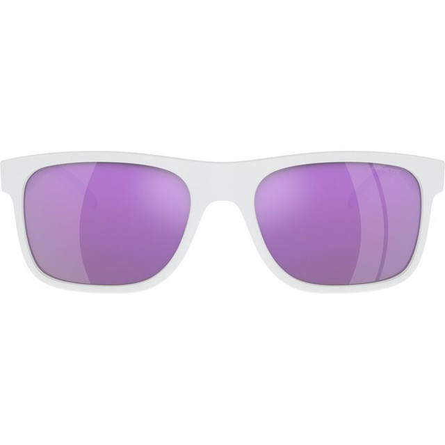 Arnette Khim AN4341 - Shiny Matte White/Violet Mirror Lenses