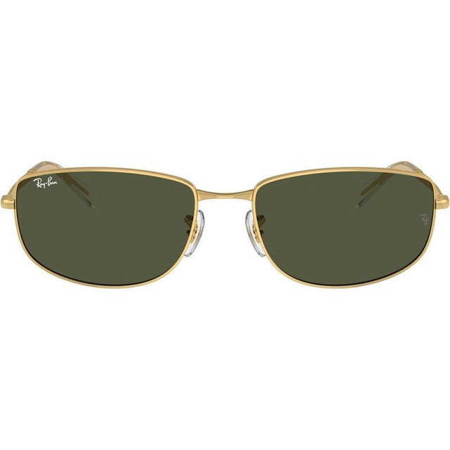 RB3732 - Arista Gold/Green Glass Lenses 59 Eye Size