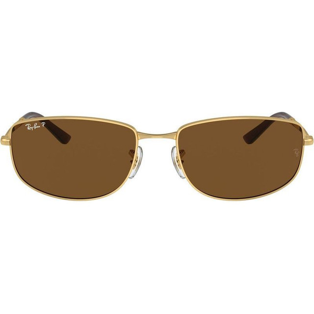 RB3732 - Arista Gold/Brown Polarised Glass Lenses 59 Eye Size