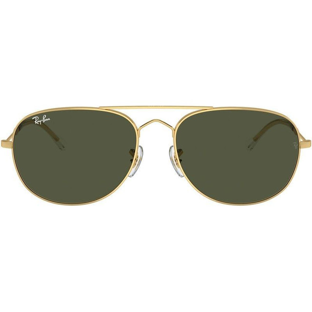 Bain Bridge RB3735 - Arista Gold/Green Glass Lenses 60 Eye Size