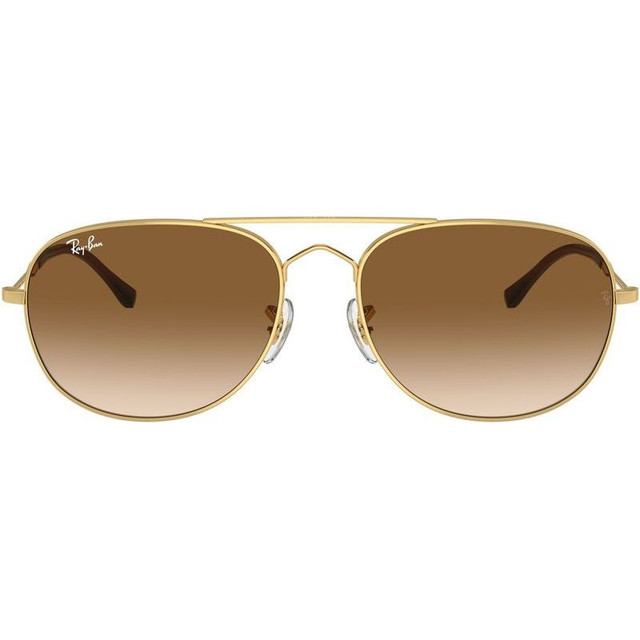 Ray-Ban Bain Bridge RB3735 - Arista Gold/Brown Clear Gradient Glass Lenses 57 Eye Size