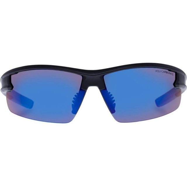 Armadillo - Kids - Matte Black and Blue/Blue Mirror Lenses