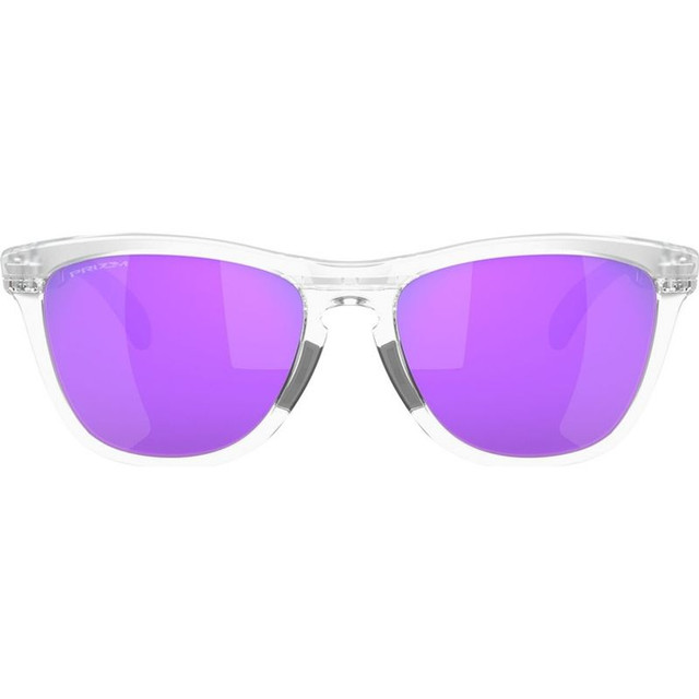 Oakley Frogskins Range - Matte Clear/Prizm Violet Mirror Lenses