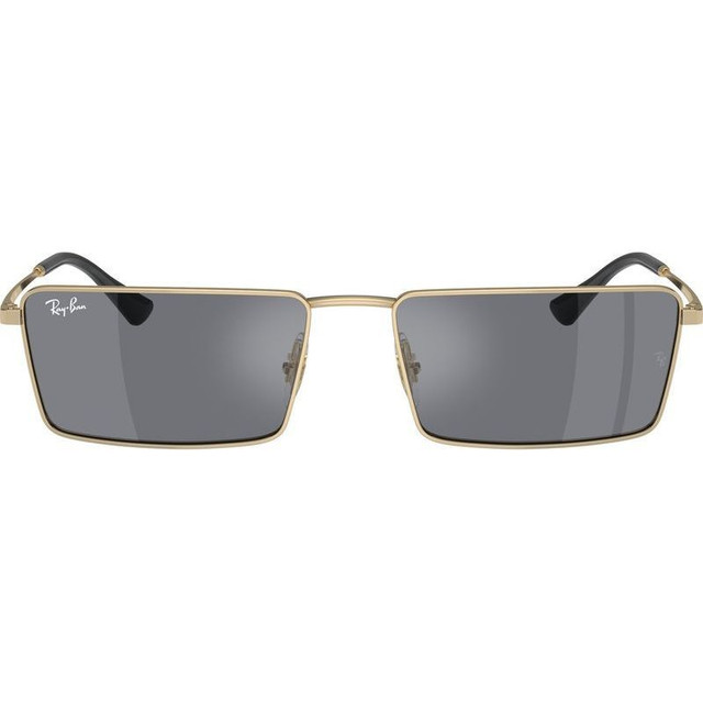 Ray-Ban Emy RB3741 - Light Gold/Dark Grey Silver Flash Mirror Lenses 59 Eye Size